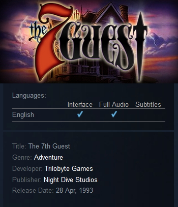 The 7th Guest Steam - Click Image to Close